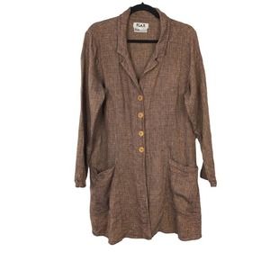 FLAX linen jacket multicolor size M